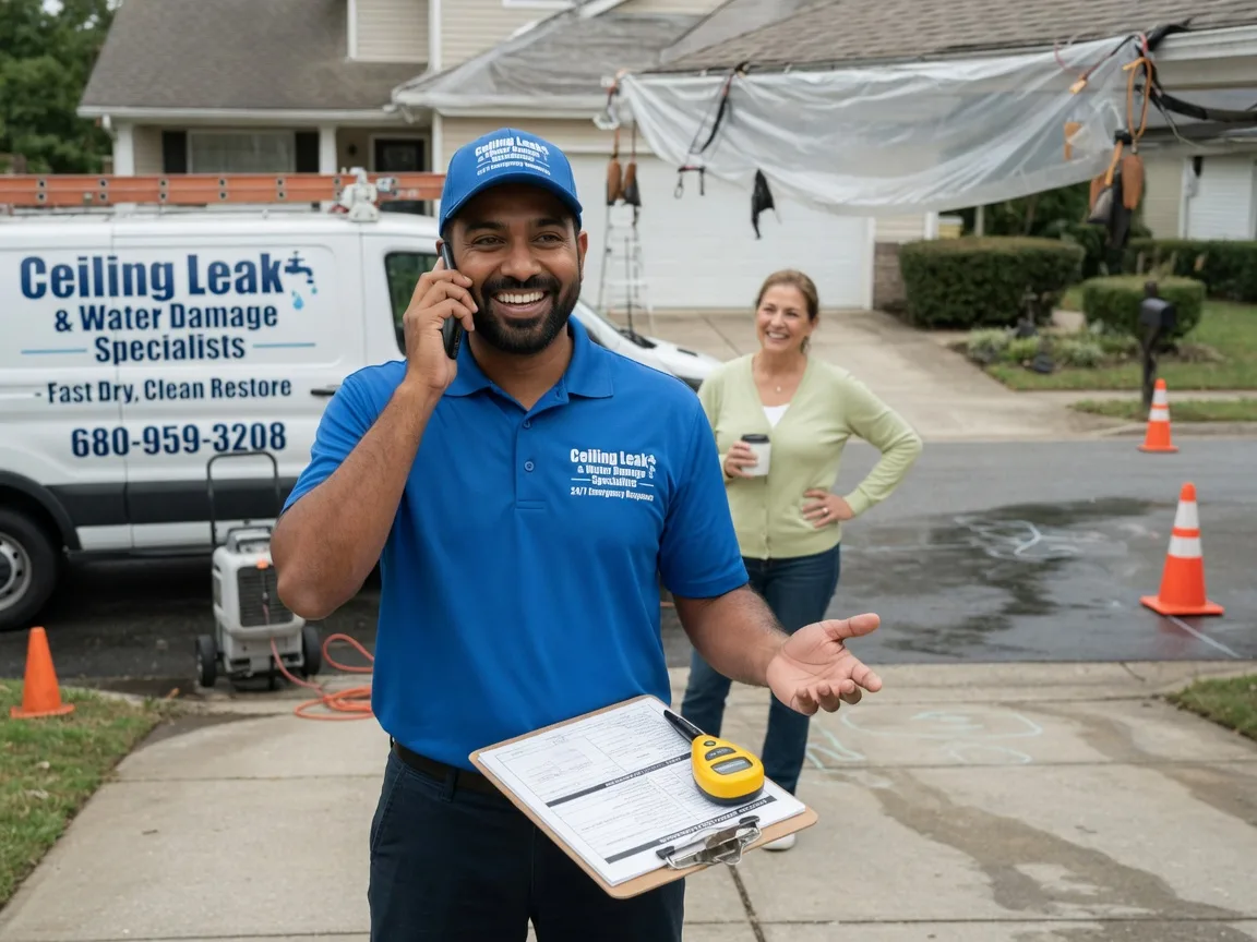 Ceiling Leak Cleanup Pembine, WI FAQs